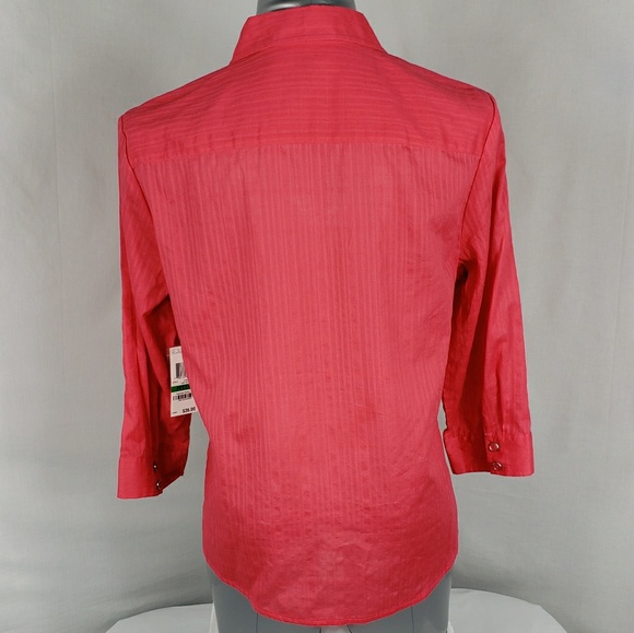 Karen Scott Button Down Dress Shirt - Picture 4 of 6